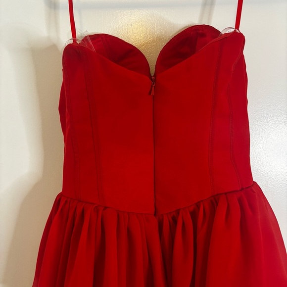 BERLINNOVA Red Tiered Corset Dress - Picture 10 of 14